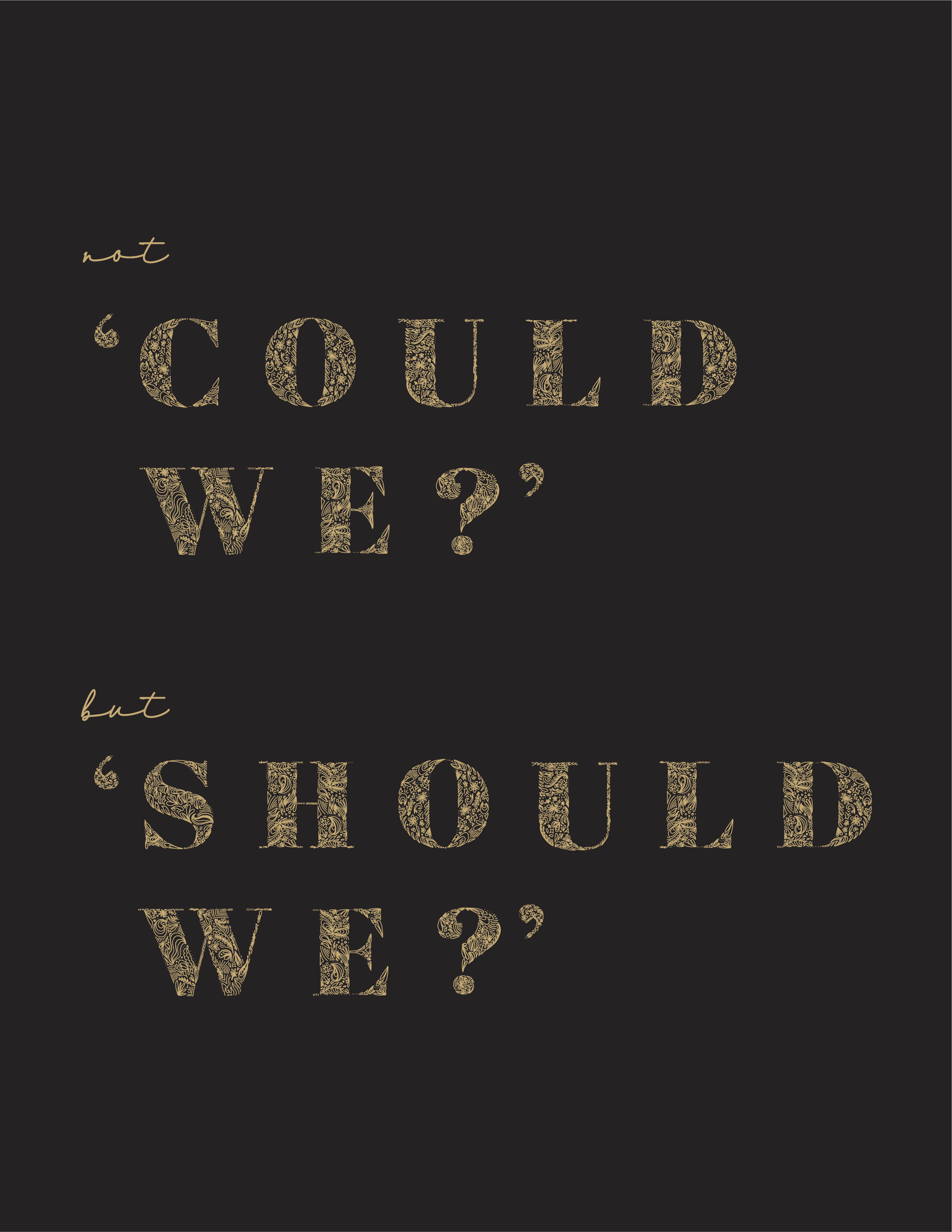 Yonts + Co Brand Values Should We Poster