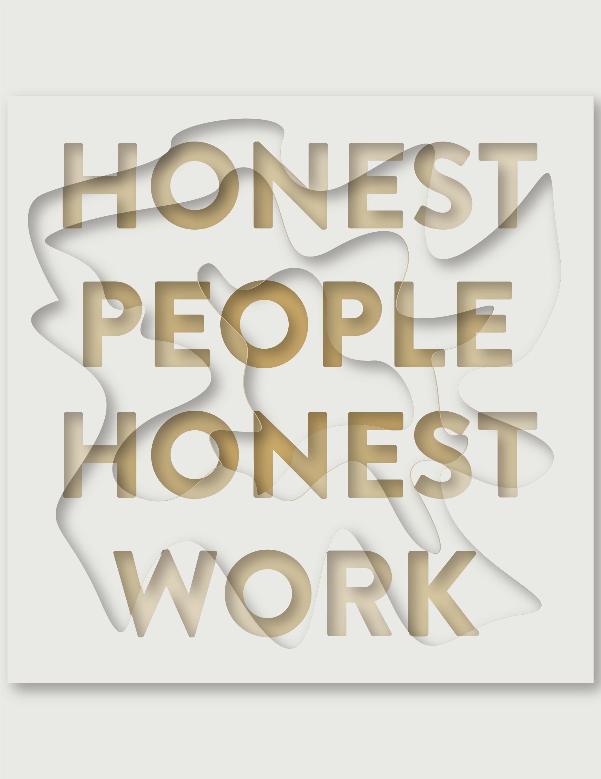 Yonts + Co Brand Values Honest People Poster